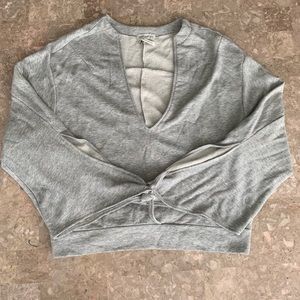Grey Cropped Sweater